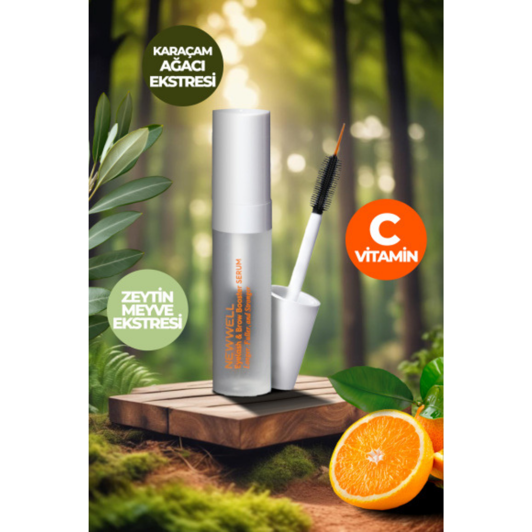 New Well Eyelash&Brow Booster Serum|Kaş ve Kirpik Serumu Güçlendirme Etkili 4.5 gr