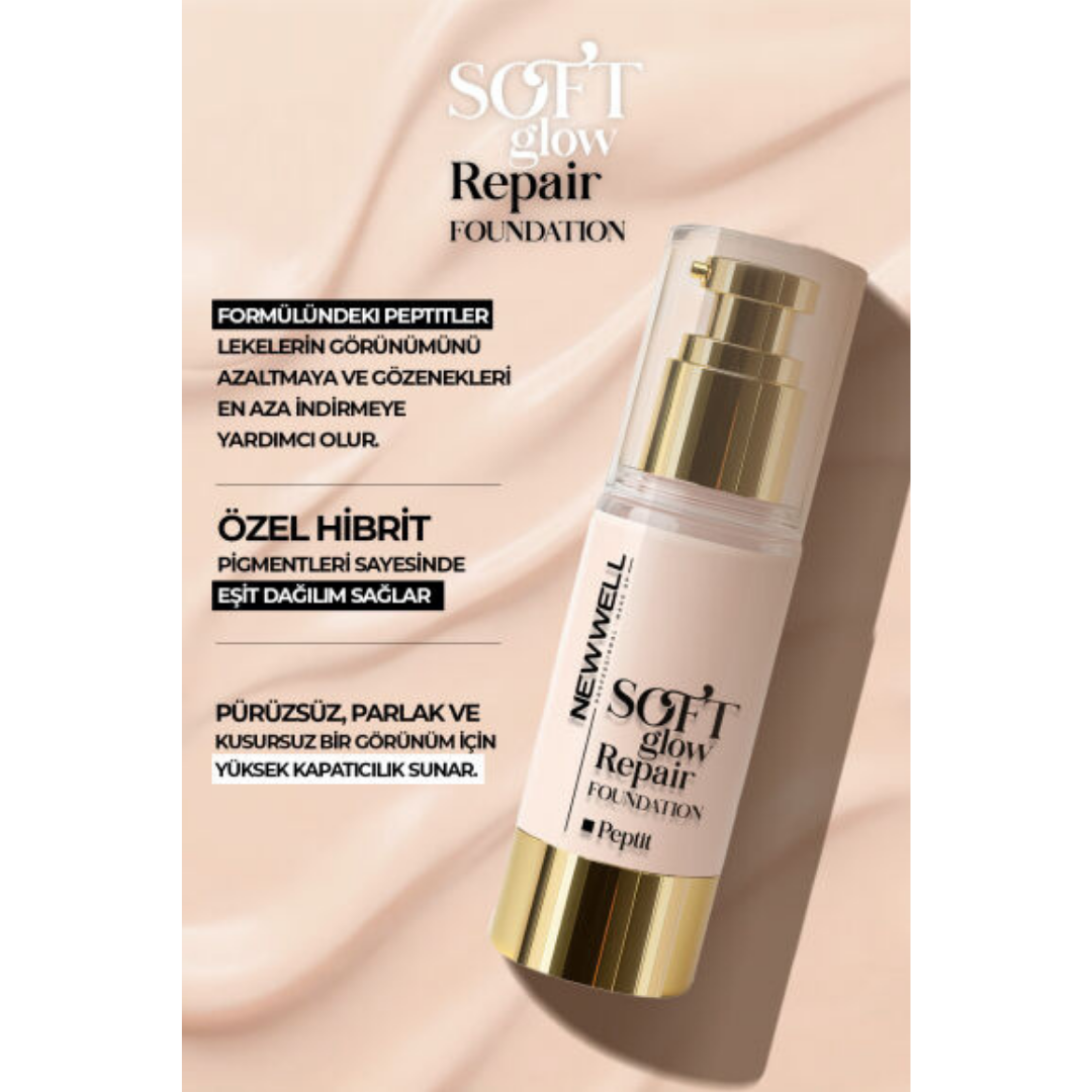 New Well Ivory Soft Glow Repair Foundation | Yumuşak Işıltılı Onarıcı Fondöten 30 ML