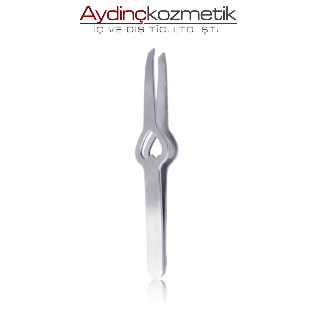 New Well Kalp Desenli Gümüş Cımbız