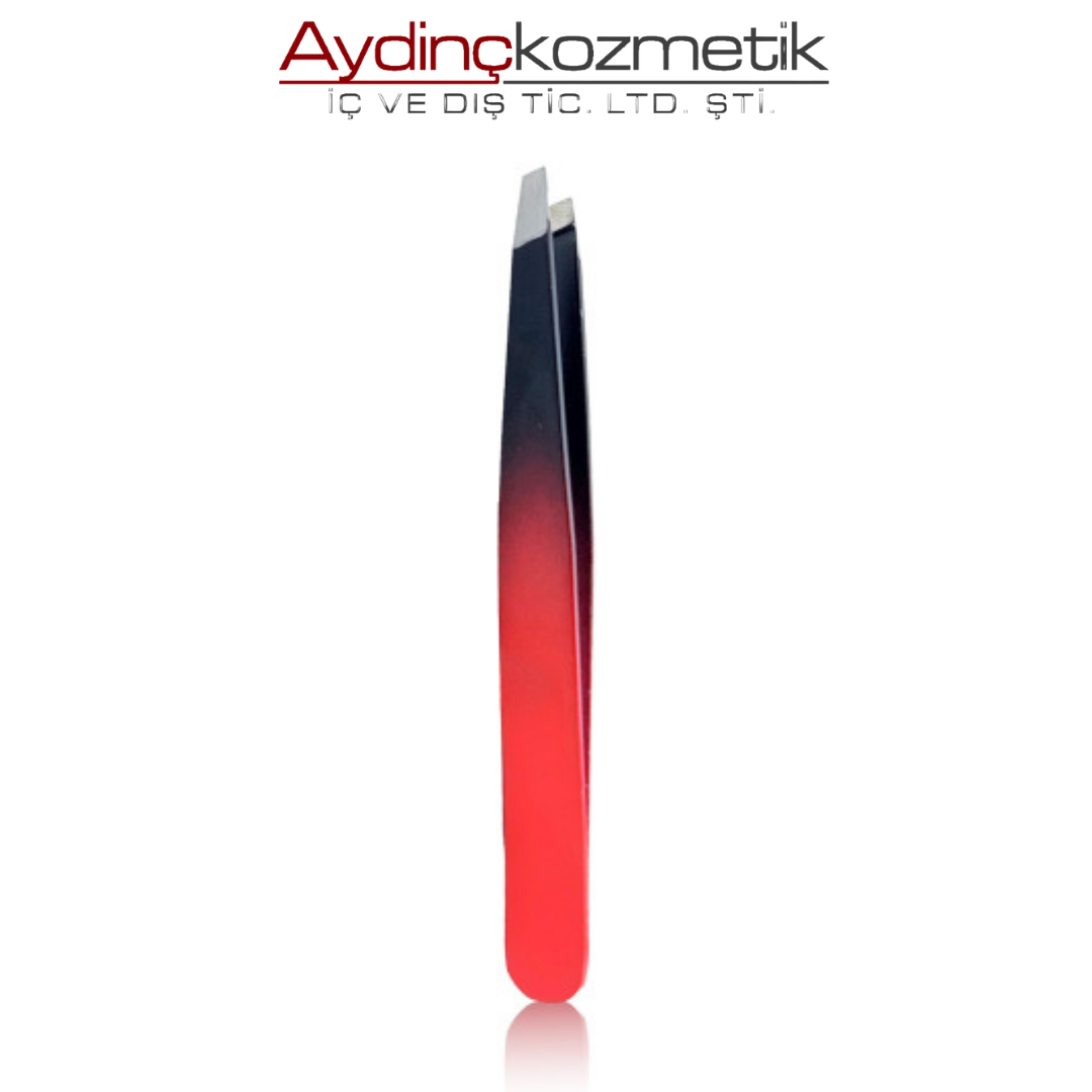 New Well Kırmızı Siyah İnce Uçlu Cımbız