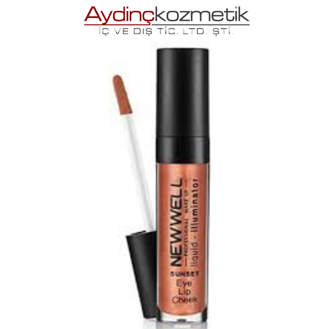 New Well Lıquıd Illumınator Aydınlatıcı Allık 3 in 1 Sunset