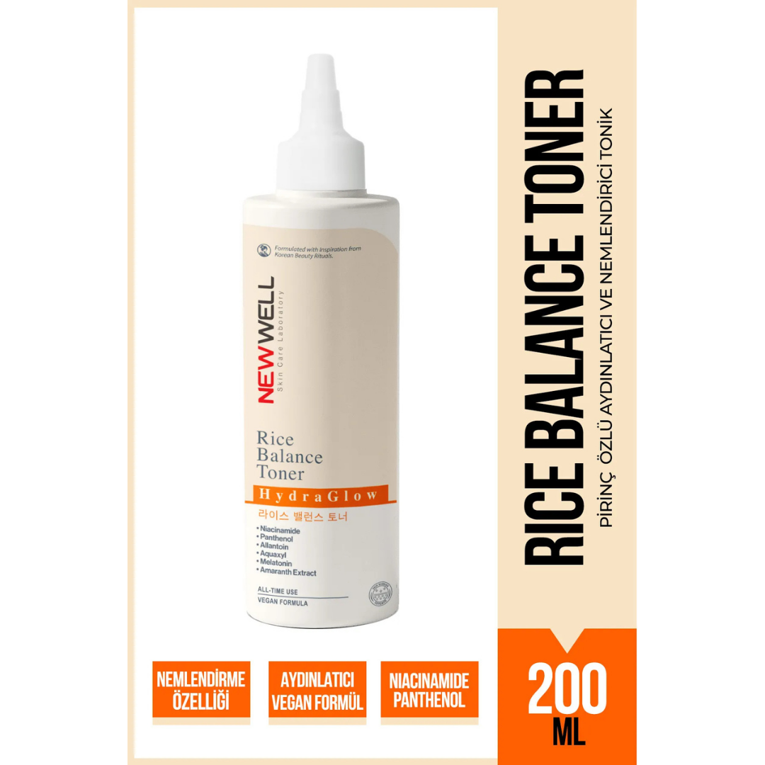 New Well Rice Balance Toner Pirinç Özlü Nemlendirici ve Aydınlatıcı Toner 200 ml