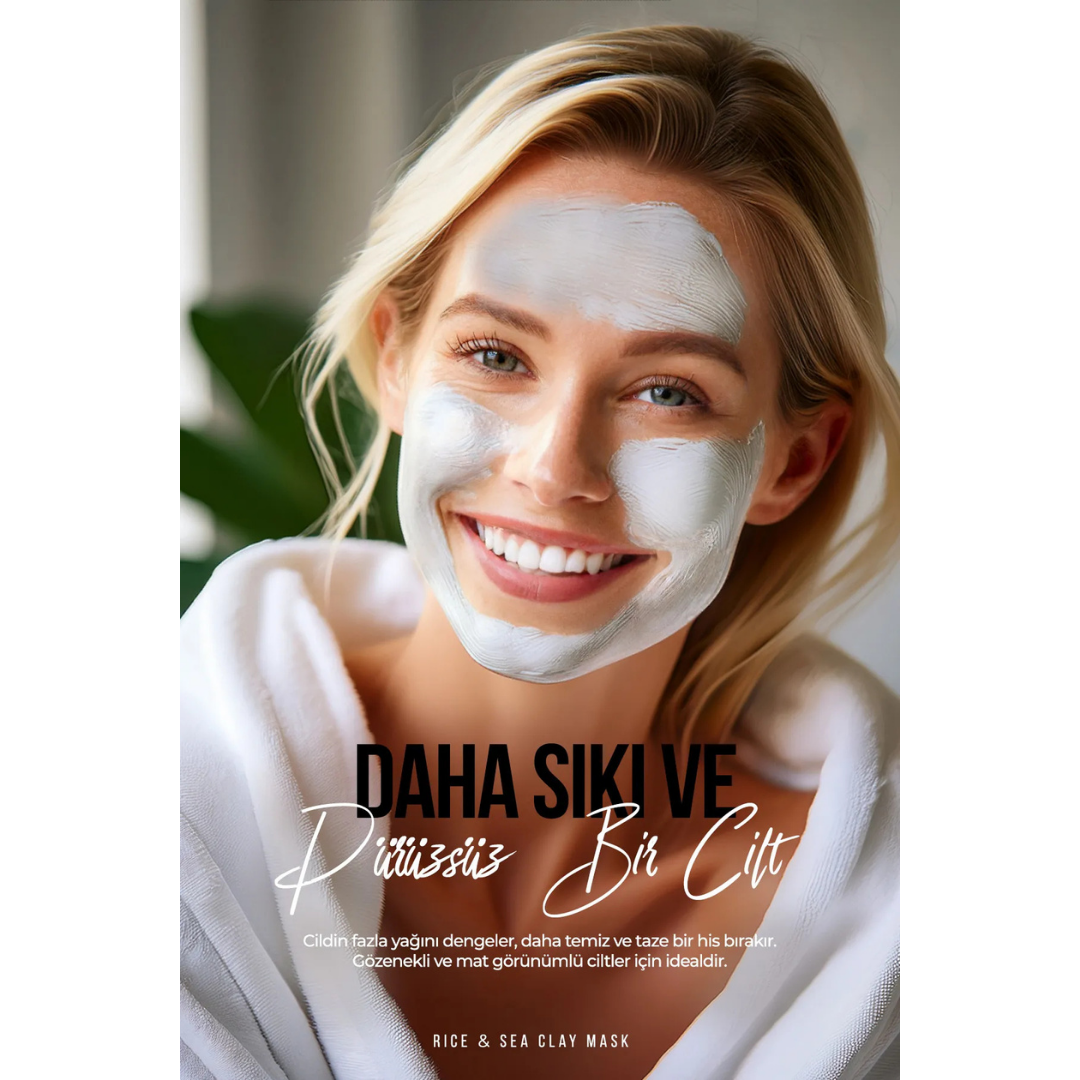 New Well Rice & Sea Clay Mask Pirinç ve Deniz Özlü Kil Maskesi 100 ML