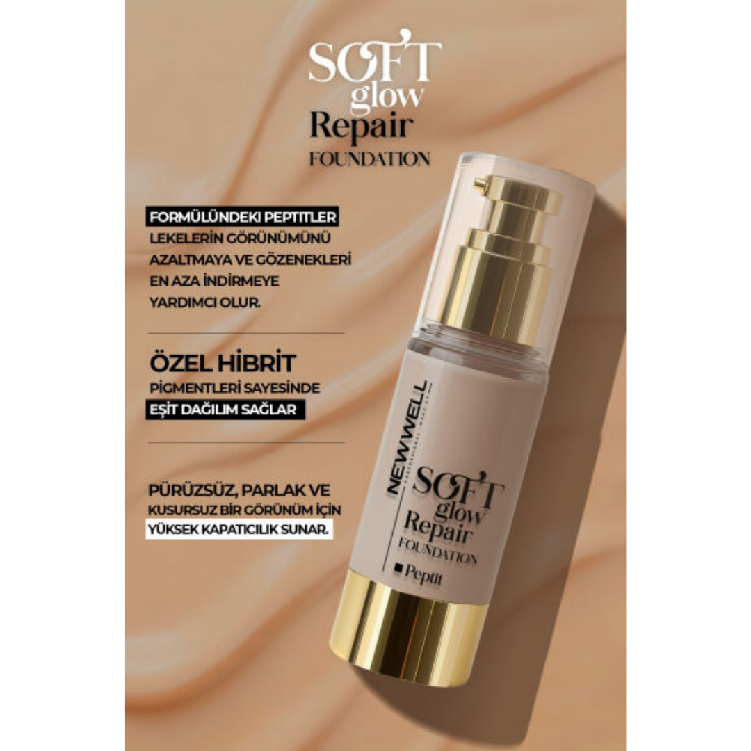 New Well Sunset Soft Glow Repair Foundation | Yumuşak Işıltılı Onarıcı Fondöten 30 ML