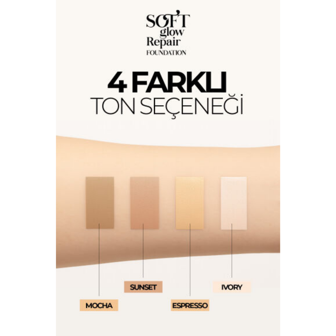 New Well Sunset Soft Glow Repair Foundation | Yumuşak Işıltılı Onarıcı Fondöten 30 ML
