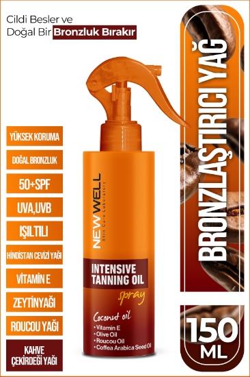 New Well Yoğun Bronzlaştırma Spreyi Kahve Çekirdeği Yağı 150 ML