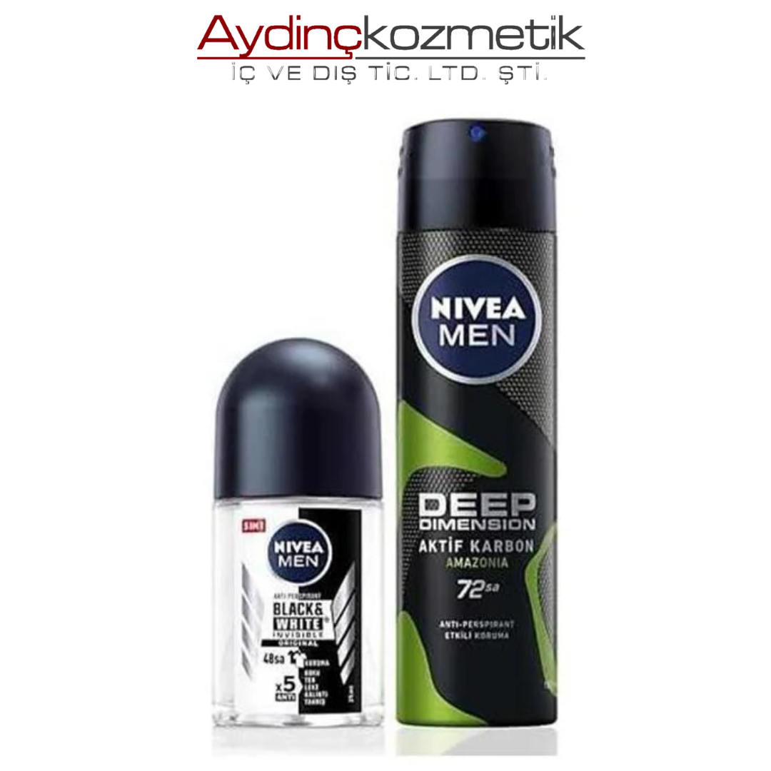 Ni̇vea Deo Deep+ Roll Invisible Set