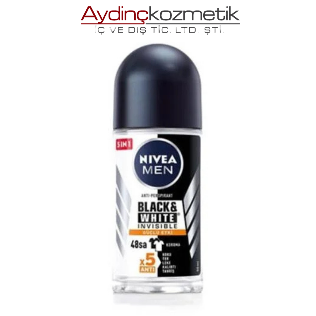 Ni̇vea Roll-on Bay 50ml Güçlü Etki̇ Black Whi̇te 