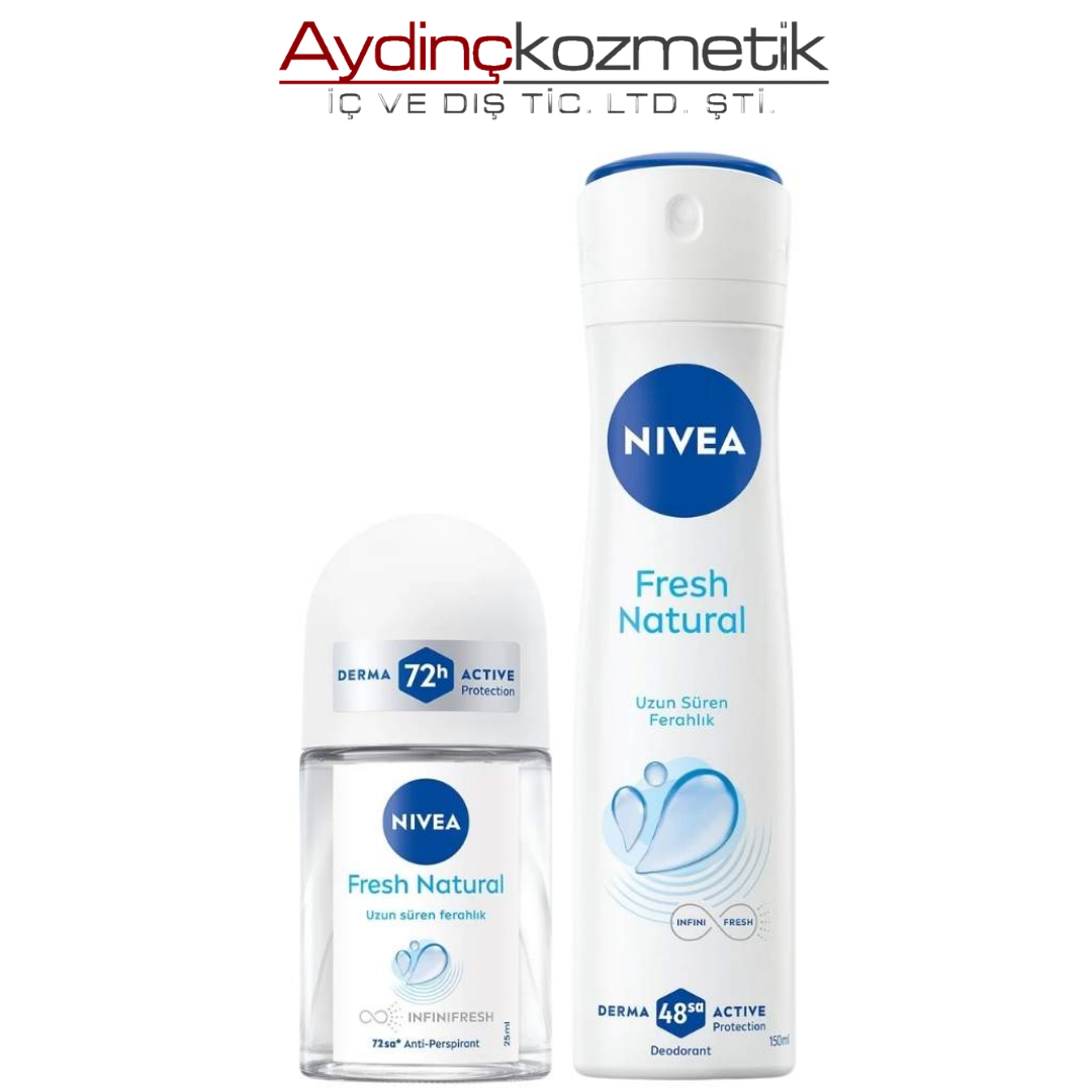 Nivea Deodorant + Roll-On Fresh Natural Avantajlı Paket