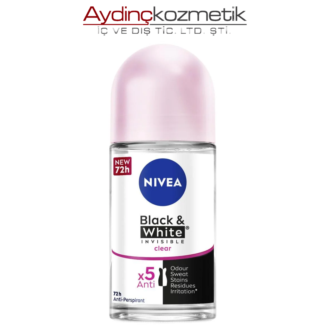 Nivea Invisible Clear Kadın Roll-On 50 ml