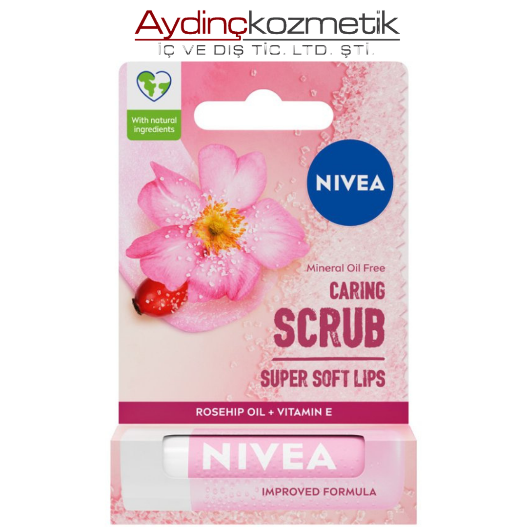 Nıvea Lip Balm Rosehıp Oıl Scrub