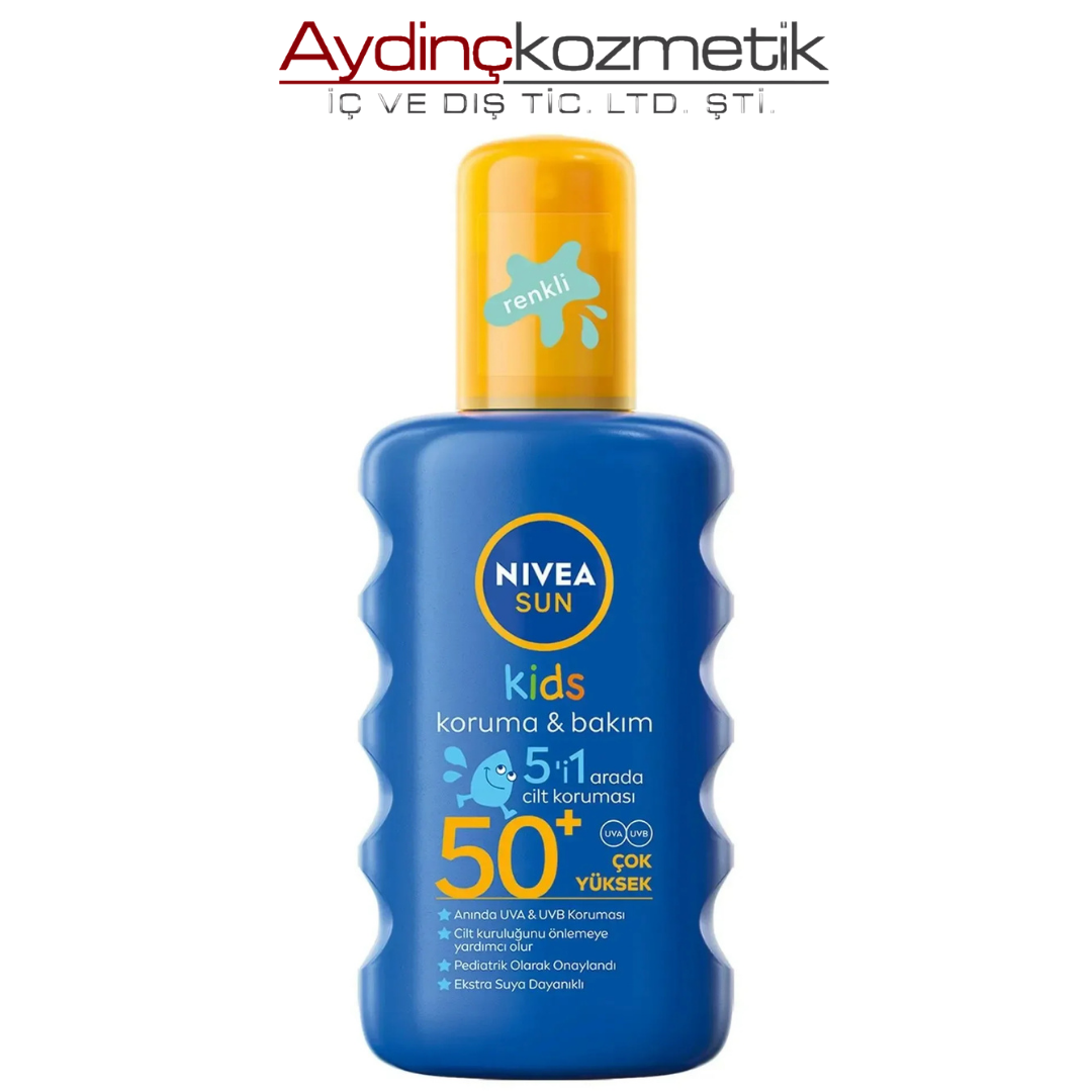 NİVEA SUN SPREY 200ML COCUK SPF50 RENKLI