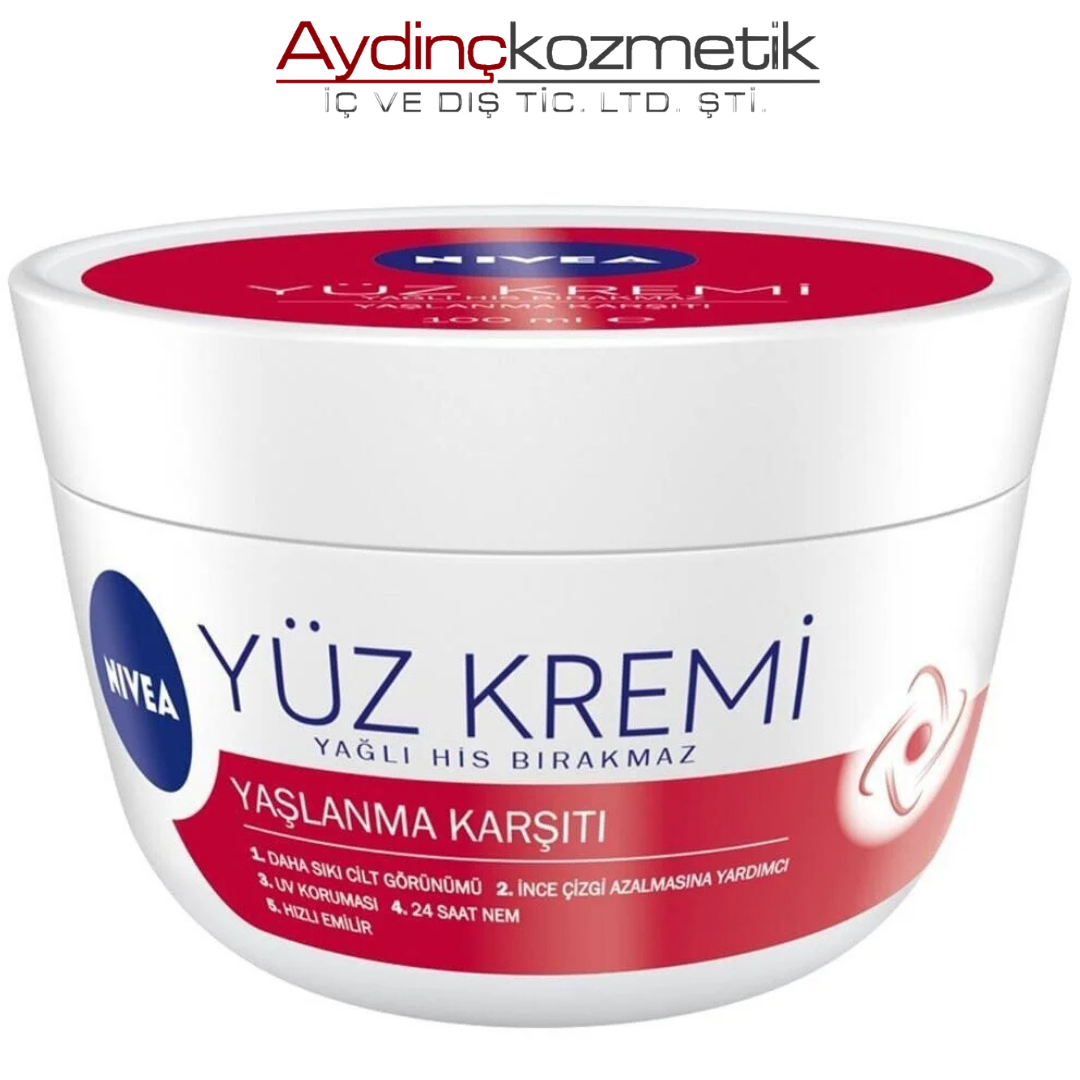 NİVEA YÜZ KREMİ 100 ML YAŞLANMA KARŞITI