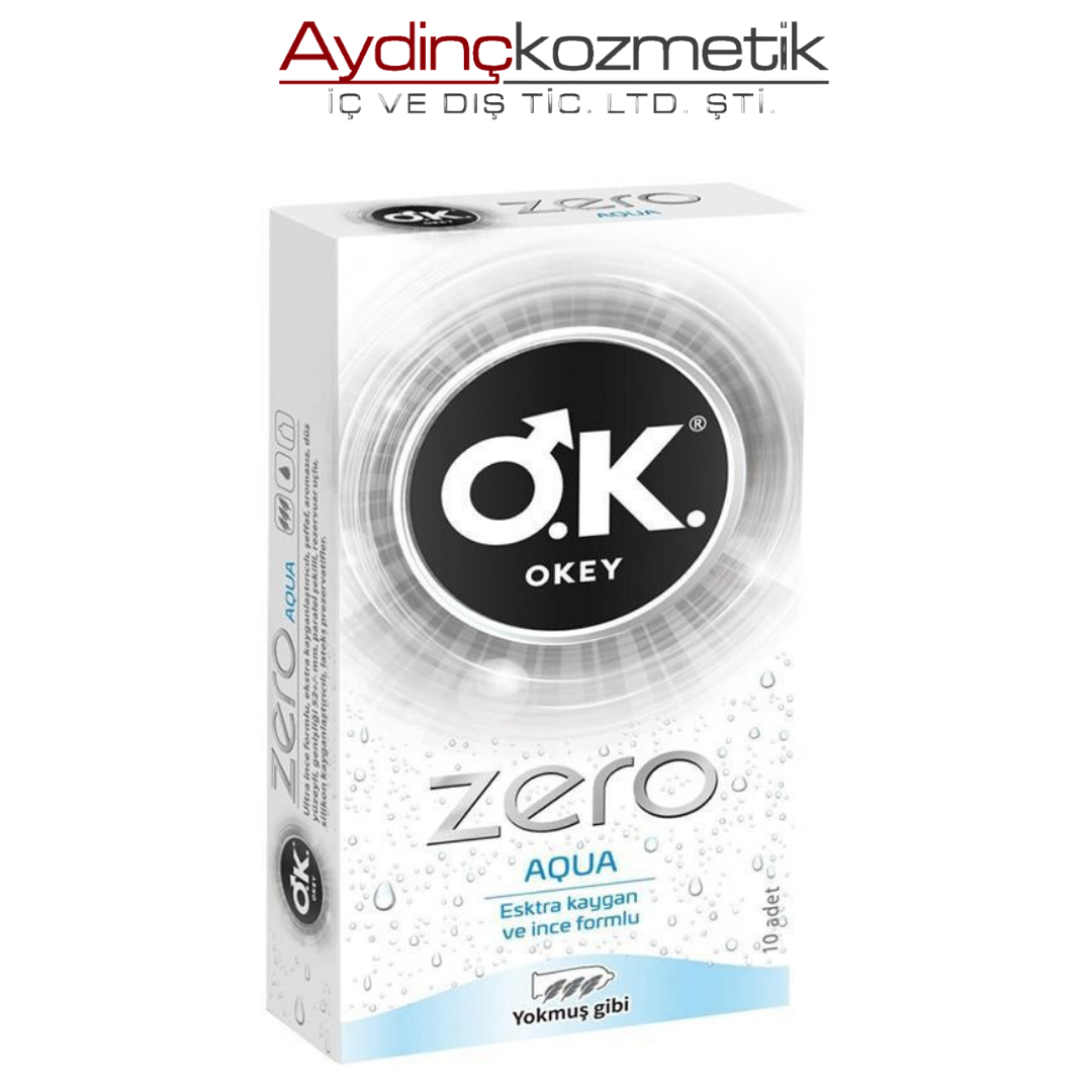 Okey Zero Aqua Prezervatif 10 Adet