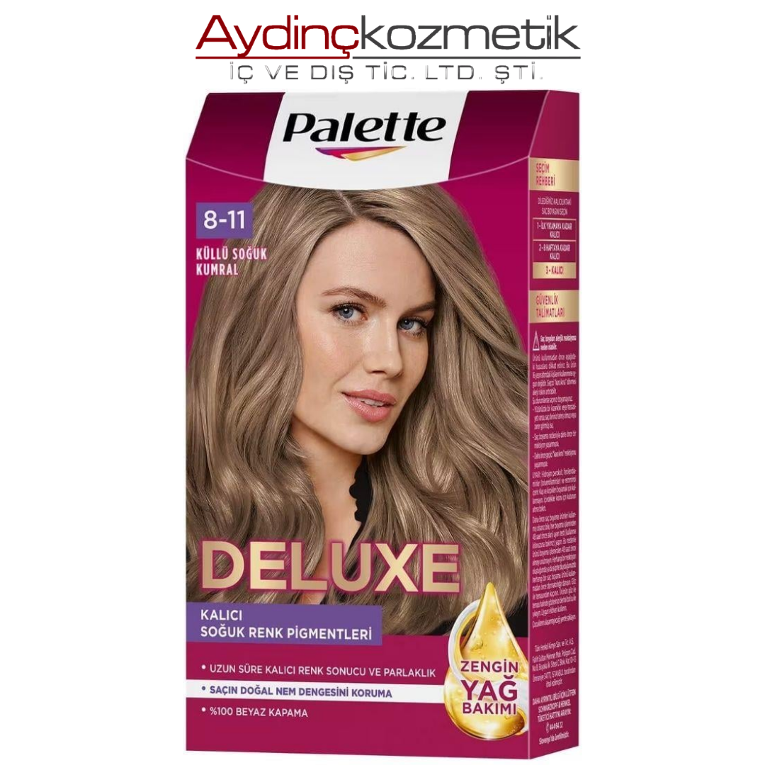 Palette 8-11 Soğuk Küllü Kumral Saç Boyası Seti