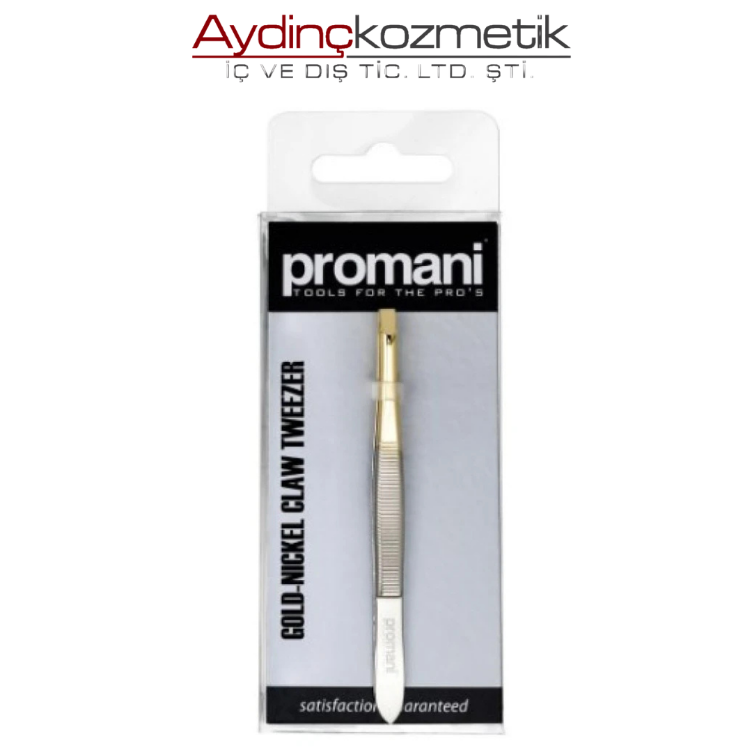 Promani Yarı Altın/nikel Düz Uçlu Cımbız 