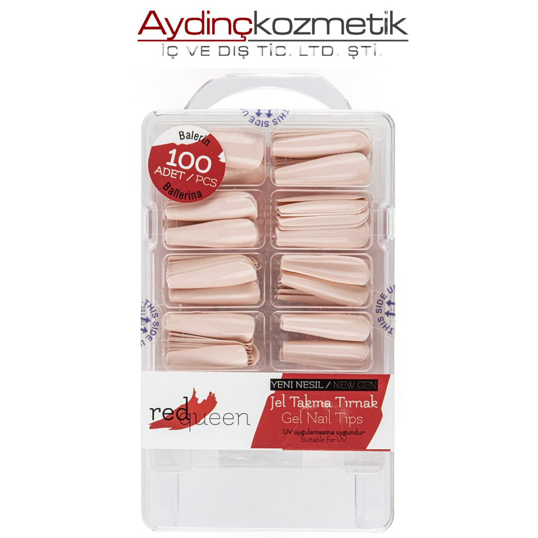 Red Queen Jel Takma Tırnak Badem   Rq-1454 Pembe