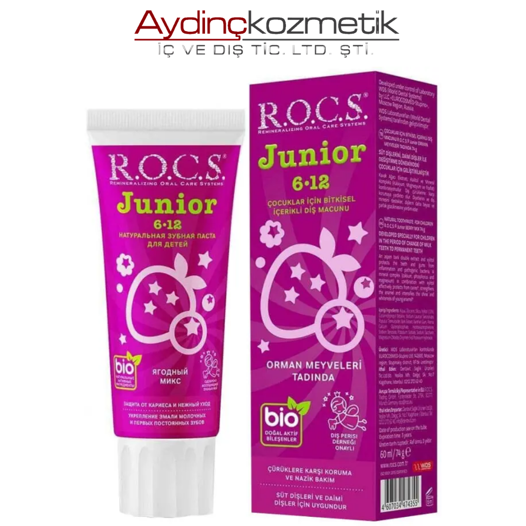 Rocs Junior 6-12 Orman Meyveli Diş Macunu