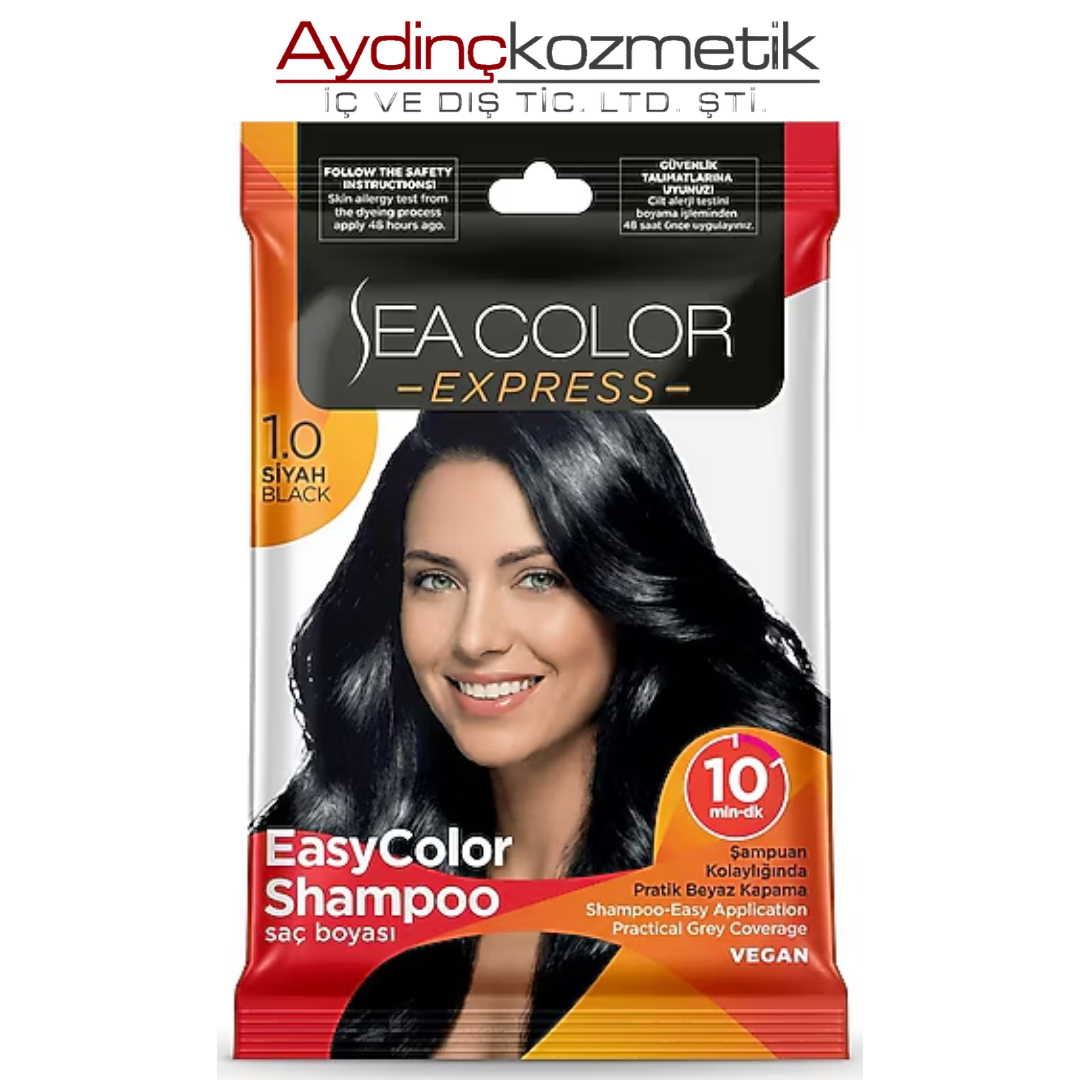 Sea Color Express Boya 30 ml 1.0 Siyah