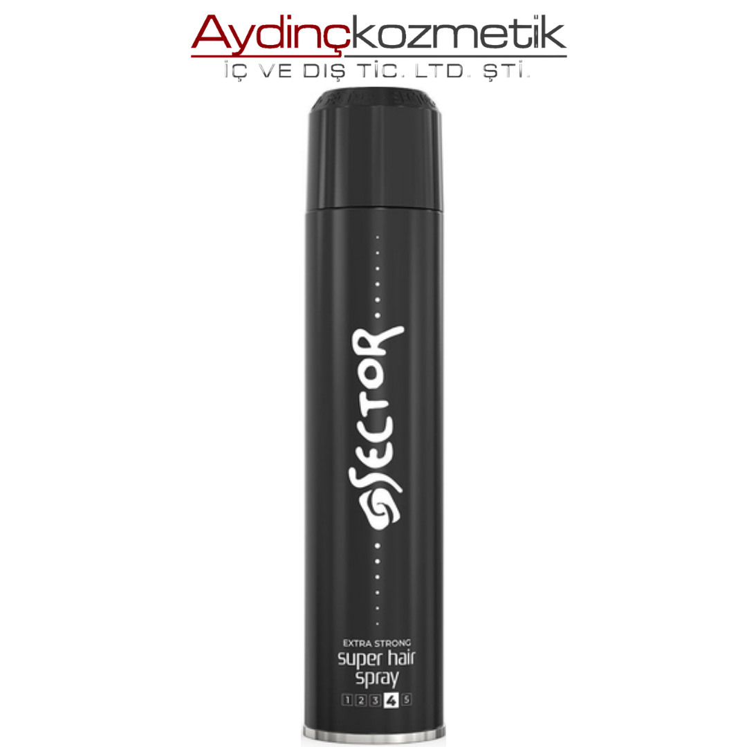 Sector Saç Spreyi 400 ml Ekstra Güçlü Siyah