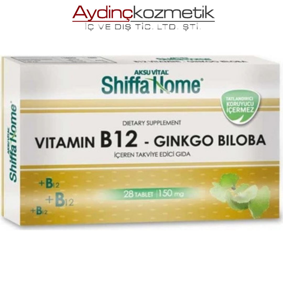 Shıffa Home  Vitamin B12-Ginkgo Biloba Tablet