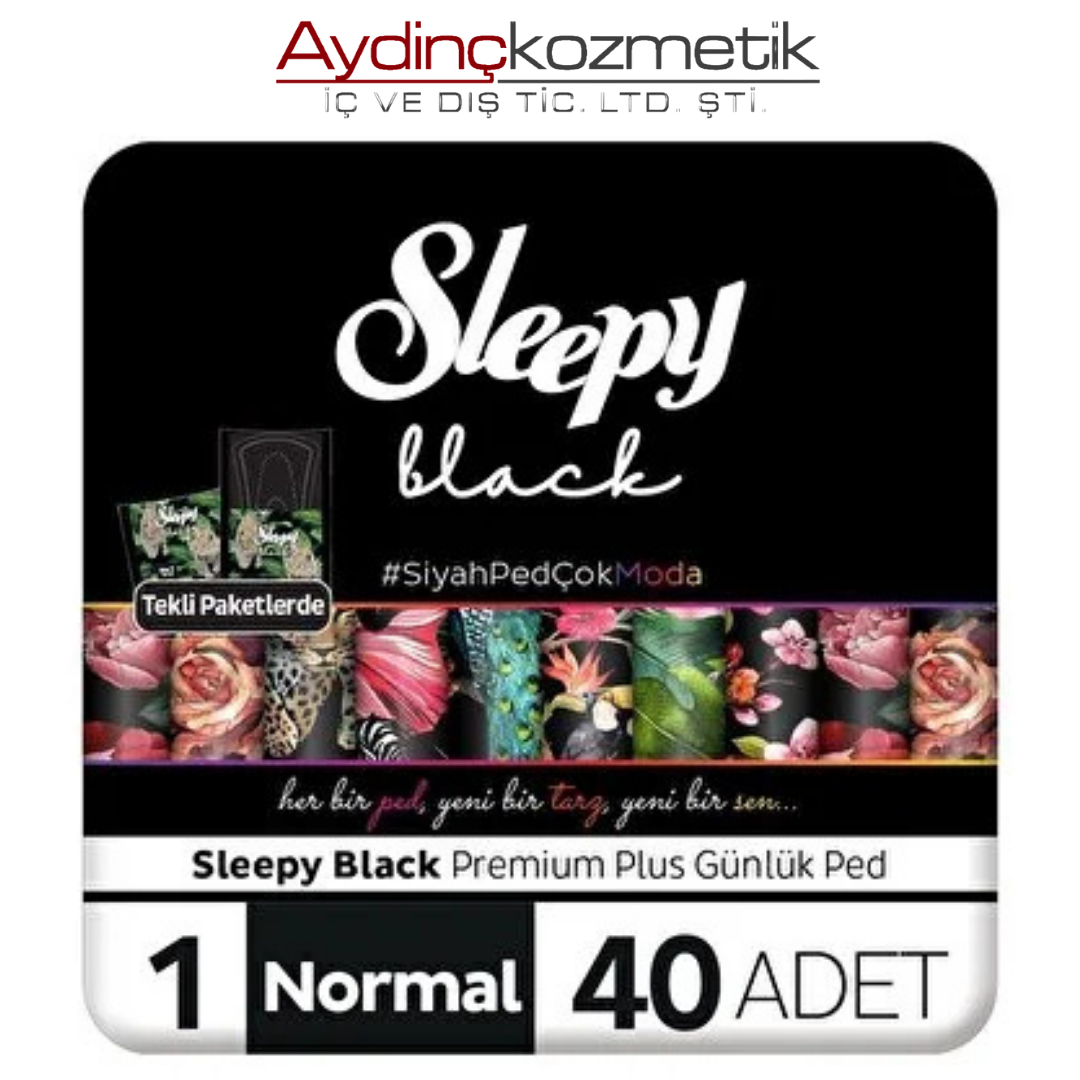 Sleepy Ped Black Gunluk Normal 40Lı*24