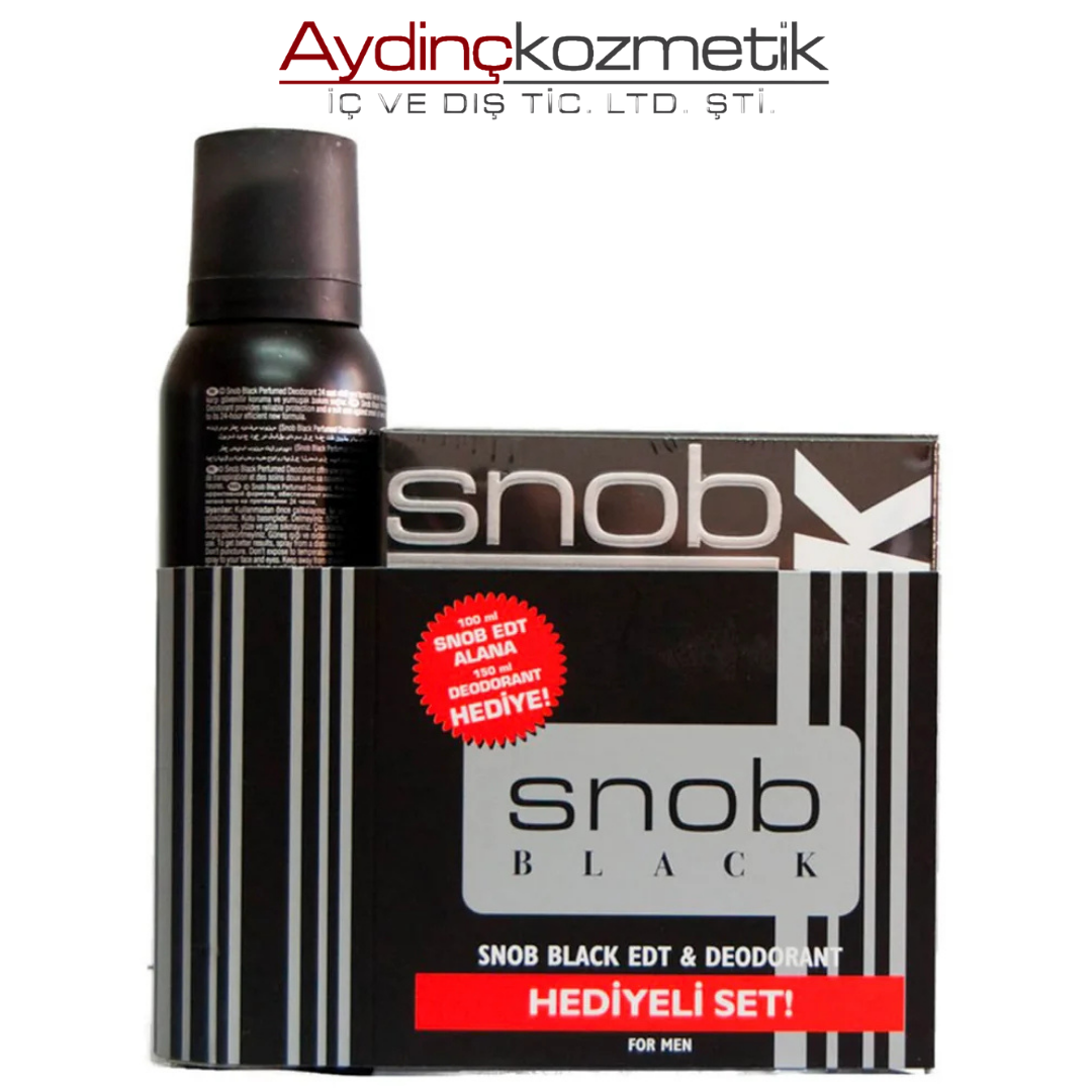 SNOB KOFRE EDT+DEO BLACK