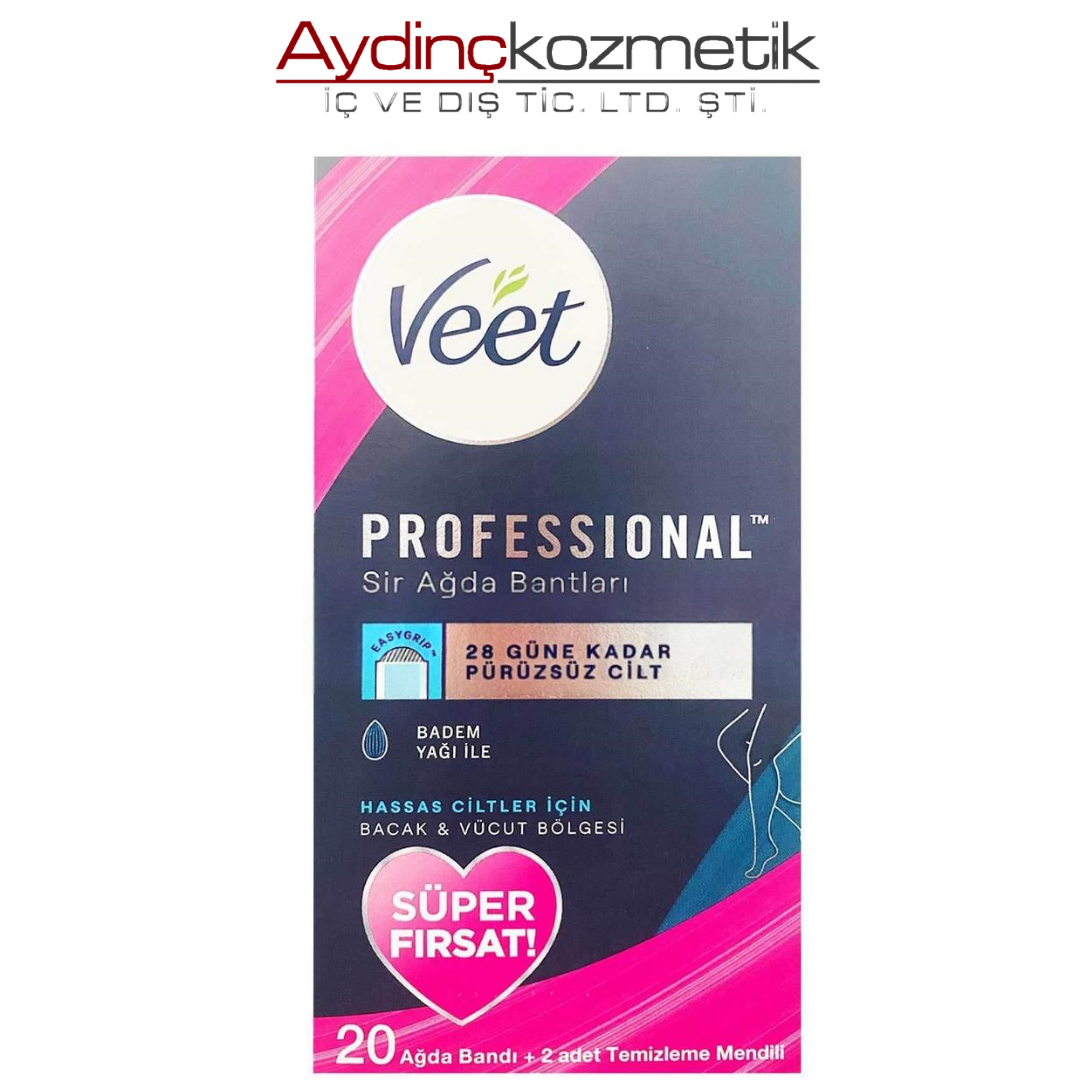 Veet Ağda Bandi Vucut 20'li Hassas
