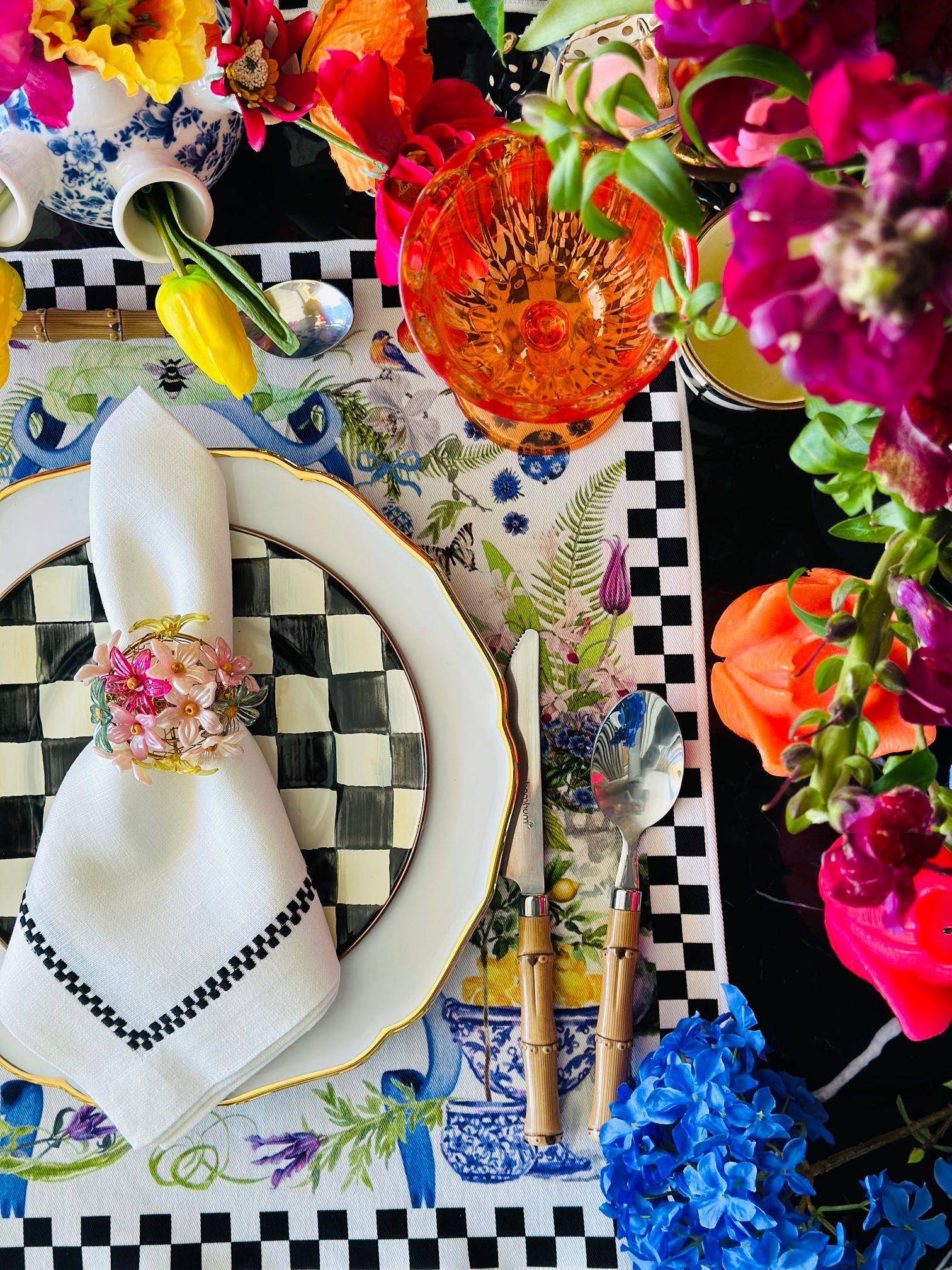 Damalı Yemek Peçetesi