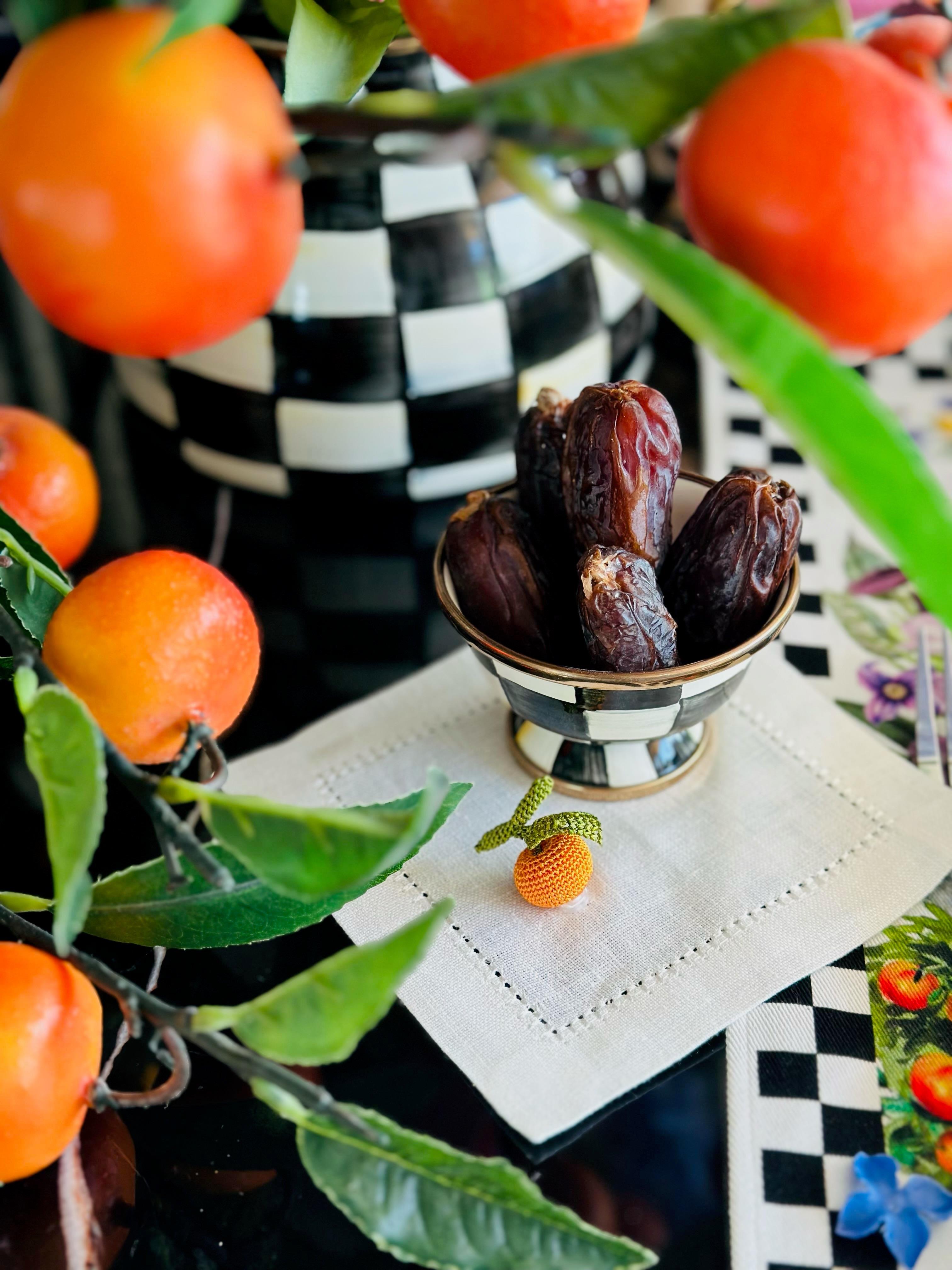 Turunç İğne Oyalı Kokteyl Peçete