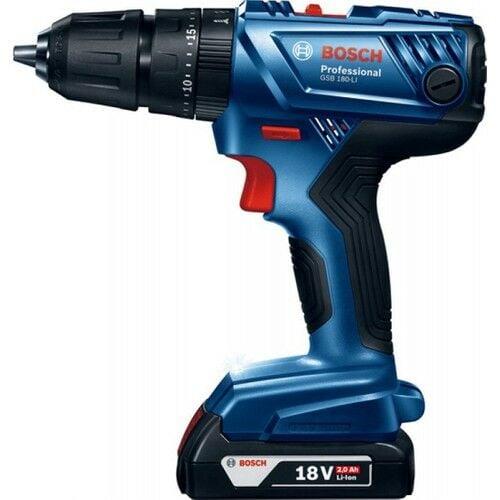 Bosch Professional GSB 180-LI 18 Volt 2.0 Ah Çift Akülü Darbeli Delme Vidalama