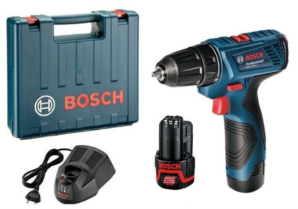 Bosch Professional GSR 120-LI 2 Ah Şarjlı  Akülü Delme Vidalama Makinesi 23 Parça