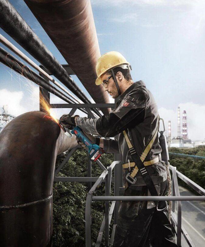 Bosch Professional GWS 180-LI Akülü Taşlama Makinesi (Akü ve Şarj Cihazı dahil Değil) - 06019H9022