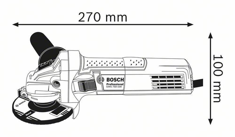 Bosch Professional GWS 750 S Devir Ayarlı Taşlama
