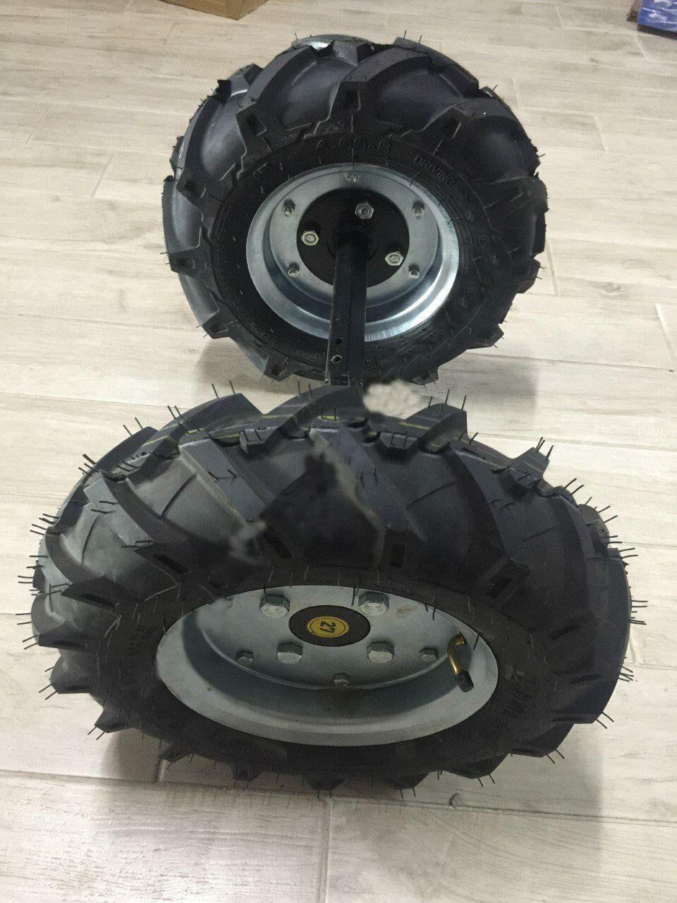 Çapa Makinası Teker Takımı 4.00 X 80 27 mm Sabit Aks