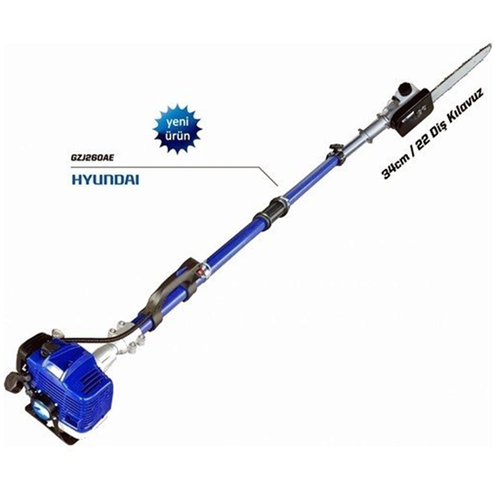 Hyundai GZJ260AE Yüksek Dal Budama Testeresi Teleskobik