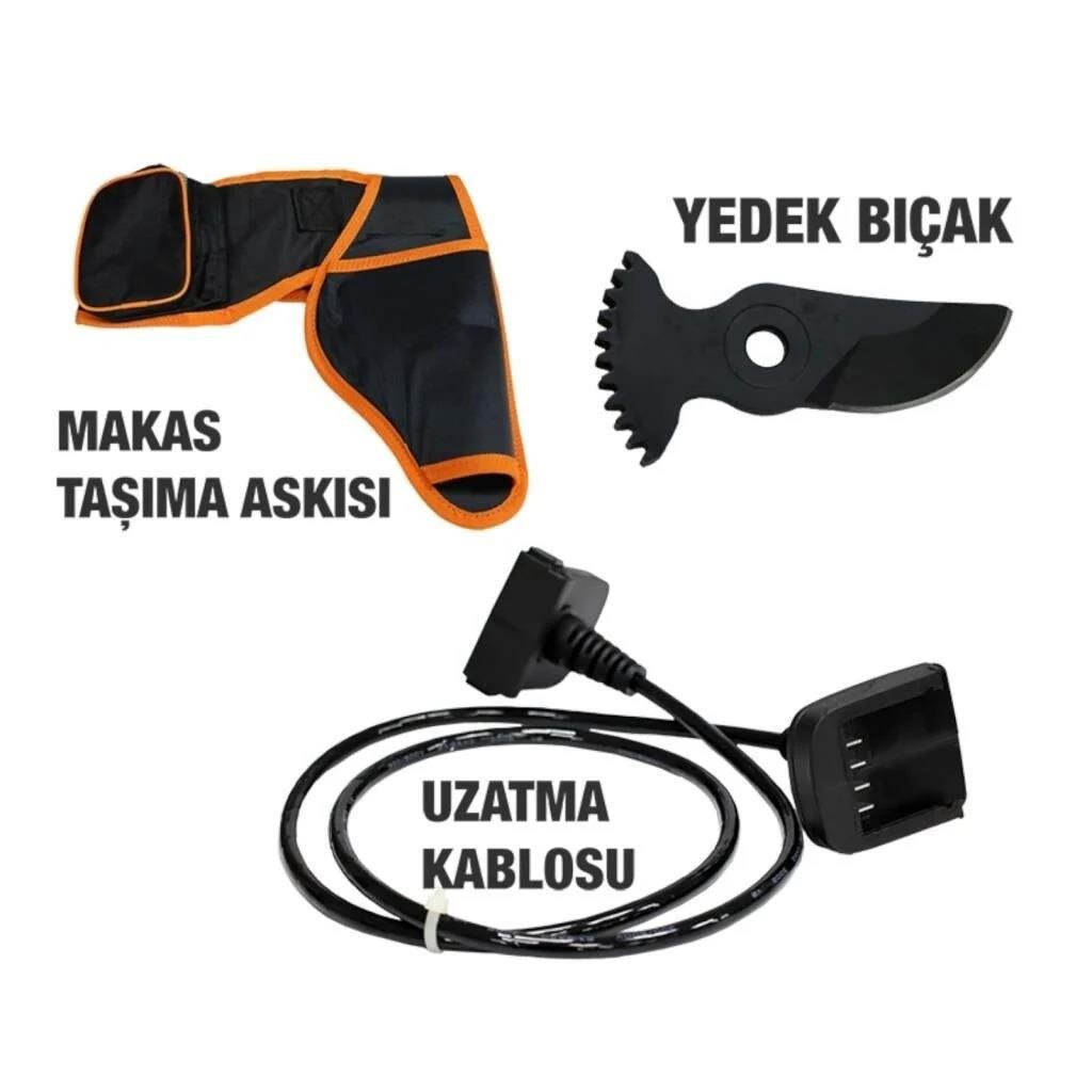 Hyundai LaserCut 45XP Akülü Budama Makası 45 mm Çift Akü Dijital Gösterge