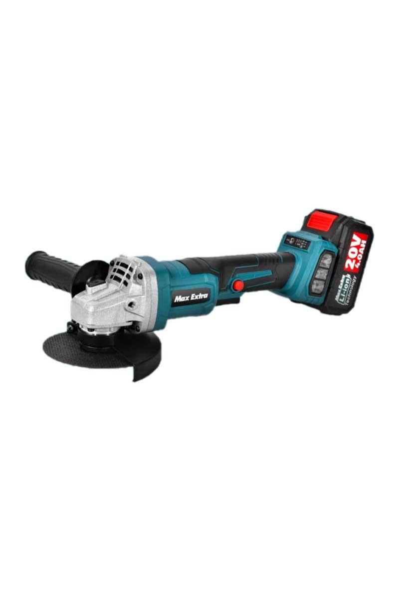 Max Extra MXP6890 Akülü Avuç Taşlama 115 Mm 20 V. 4 Ah. Çift Akü