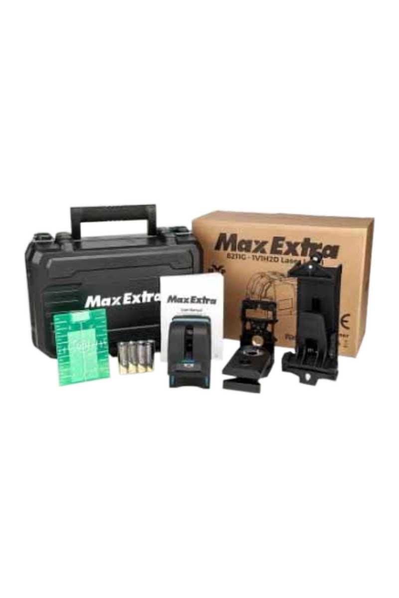 Max Extra MXP8211G 1 Yatay 1 Dikey 2 Yeşil Nokta Kombi Lazer 