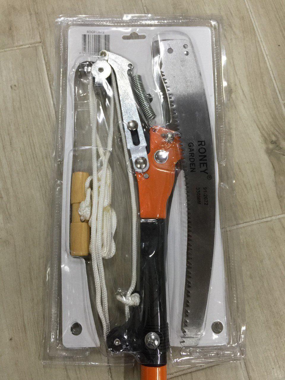 Roney 91-2672 Teleskobik Yüksek Dal Budama Makası & Testeresi Makaralı