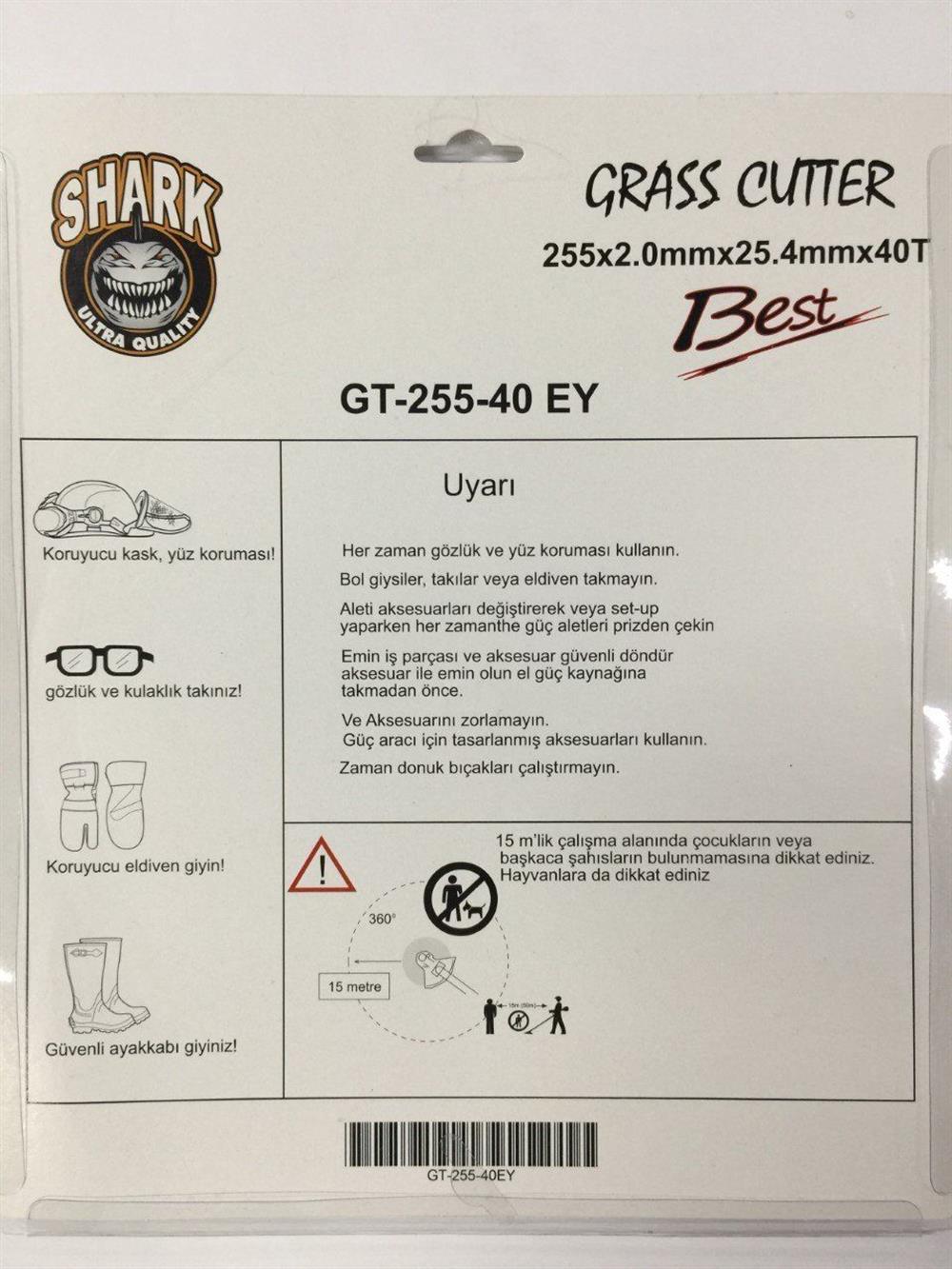 Shark Elmaslı Tırpan Testeresi 255 mm 40 Diş