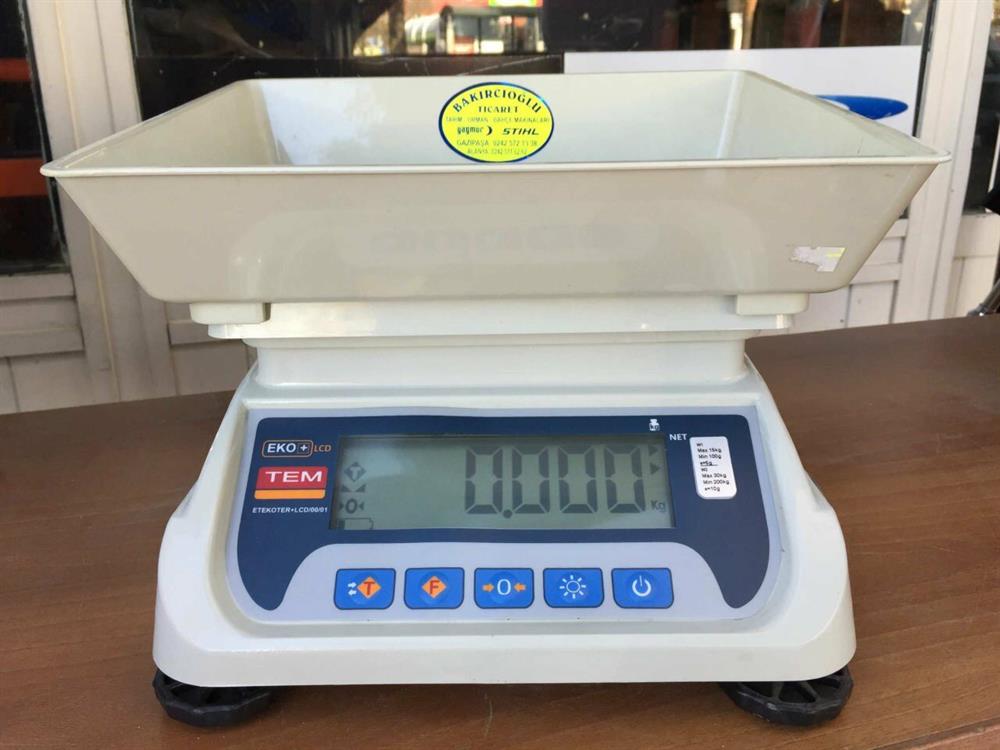 Tem Eko 30 Kg Onaylı Tartım Terazisi