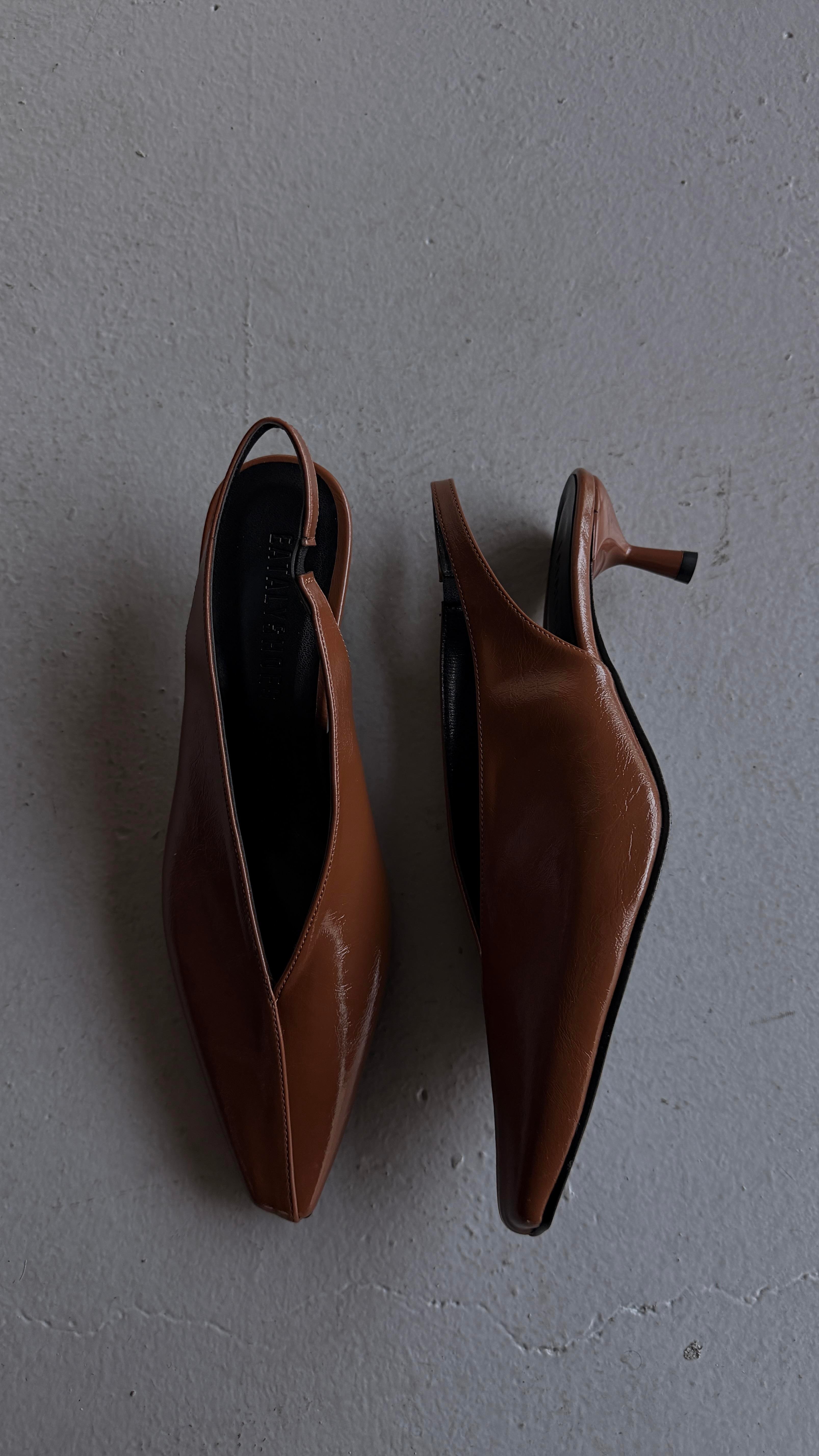 Avena Taba Minimal Topuklu Ayakkabı