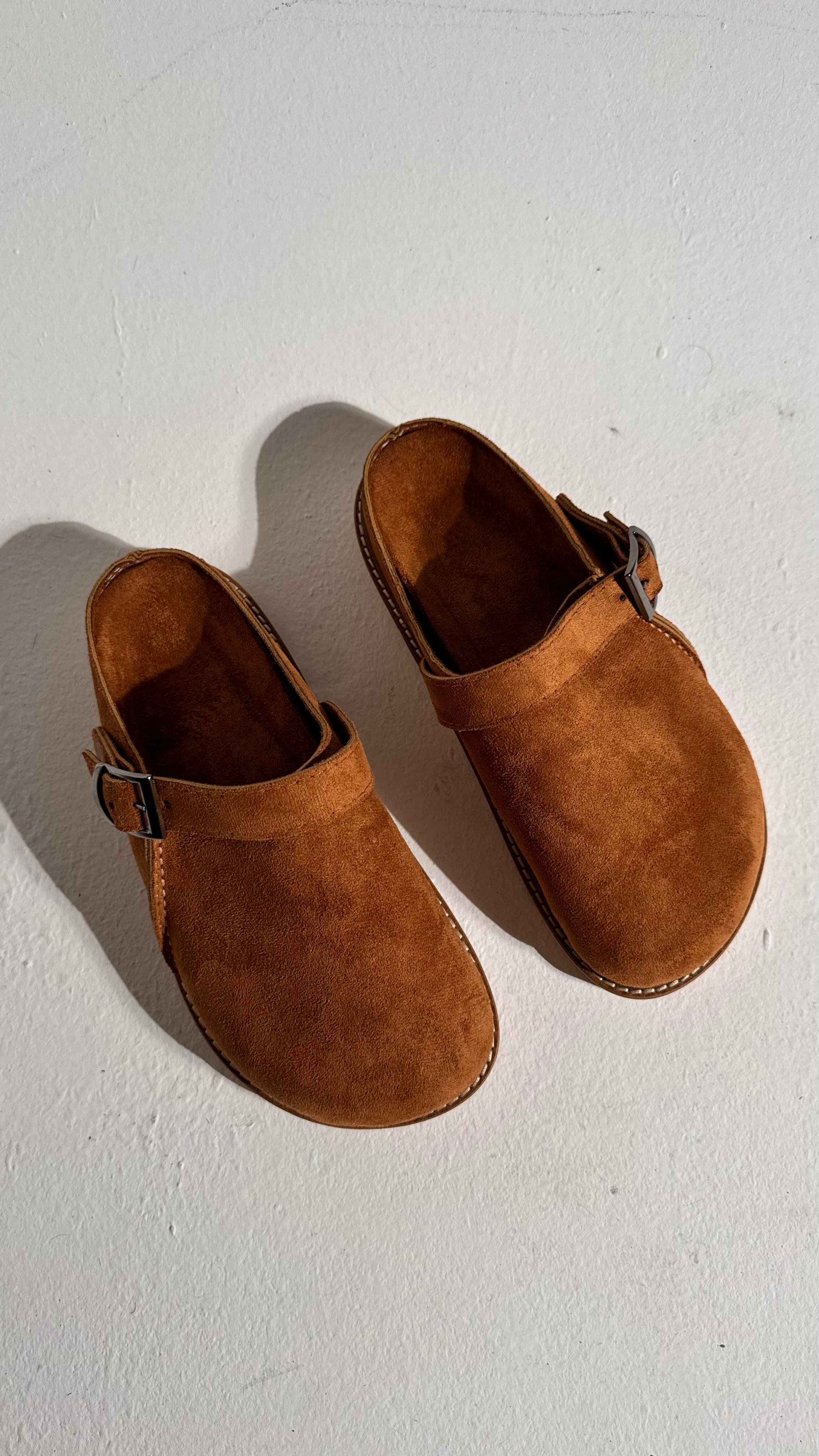 Boston Taba Süet Kalın Taban Terlik