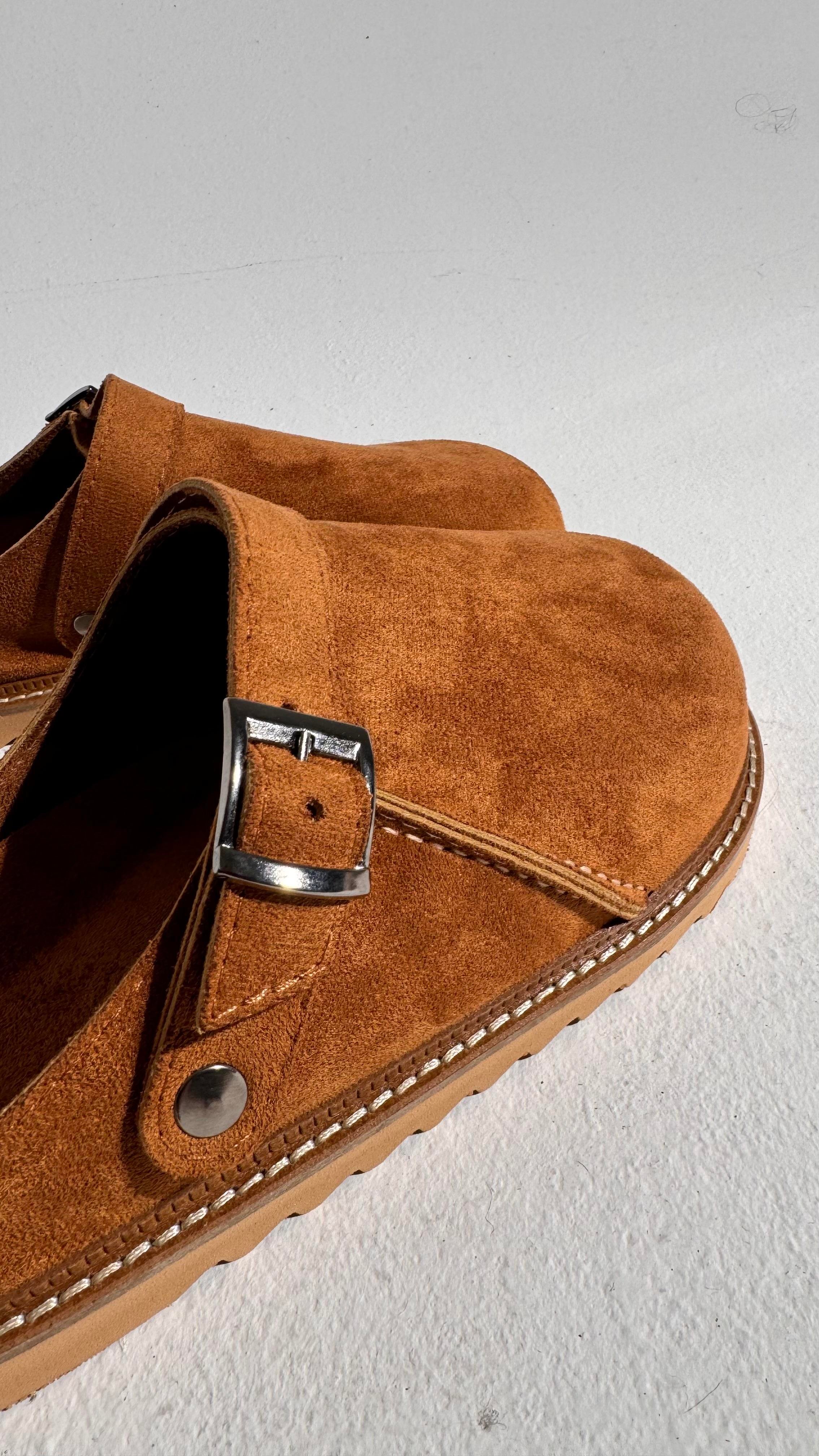 Boston Taba Süet Kalın Taban Terlik