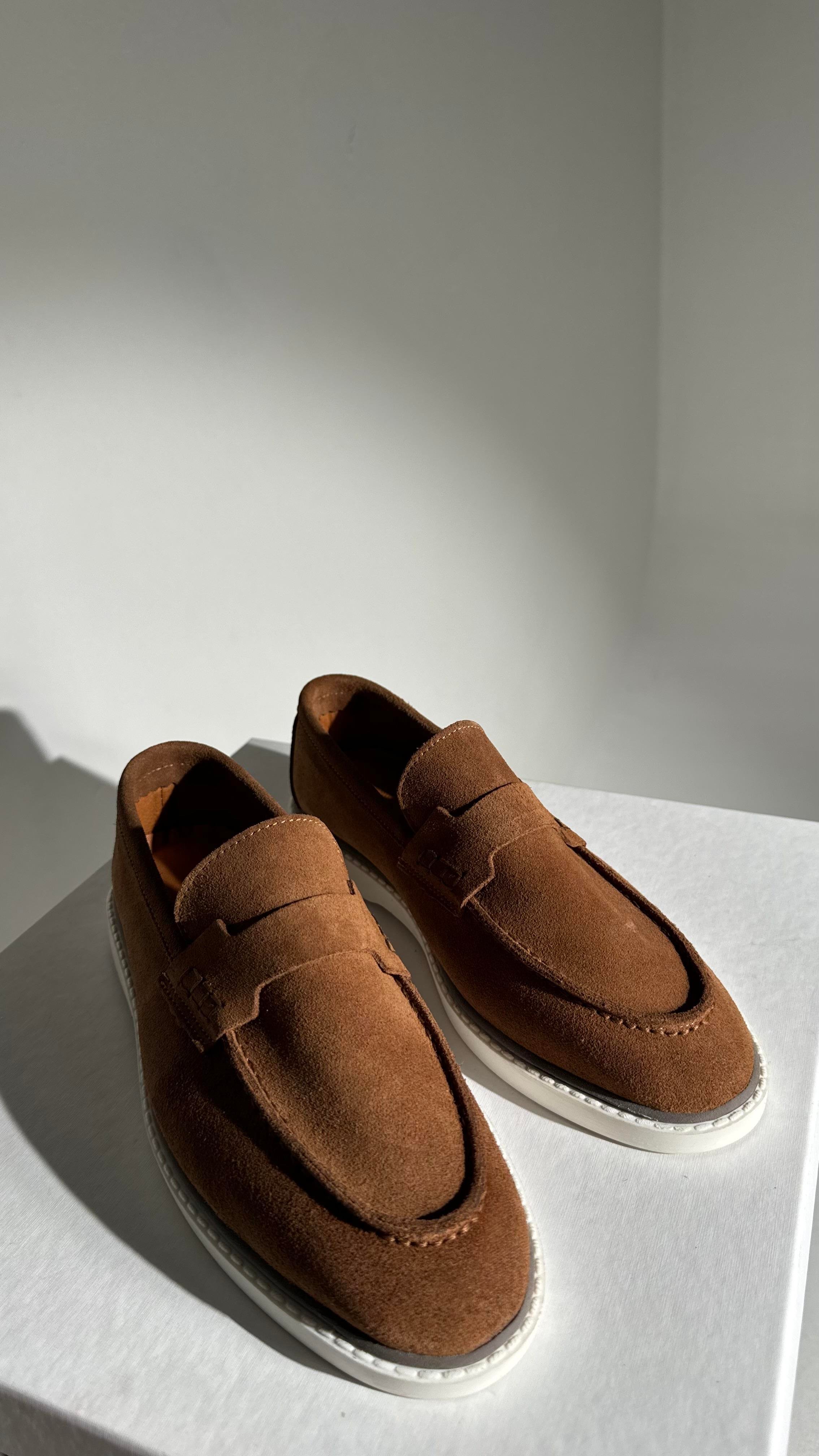 Gigi Taba Hakiki Deri Kadın Casual Babet
