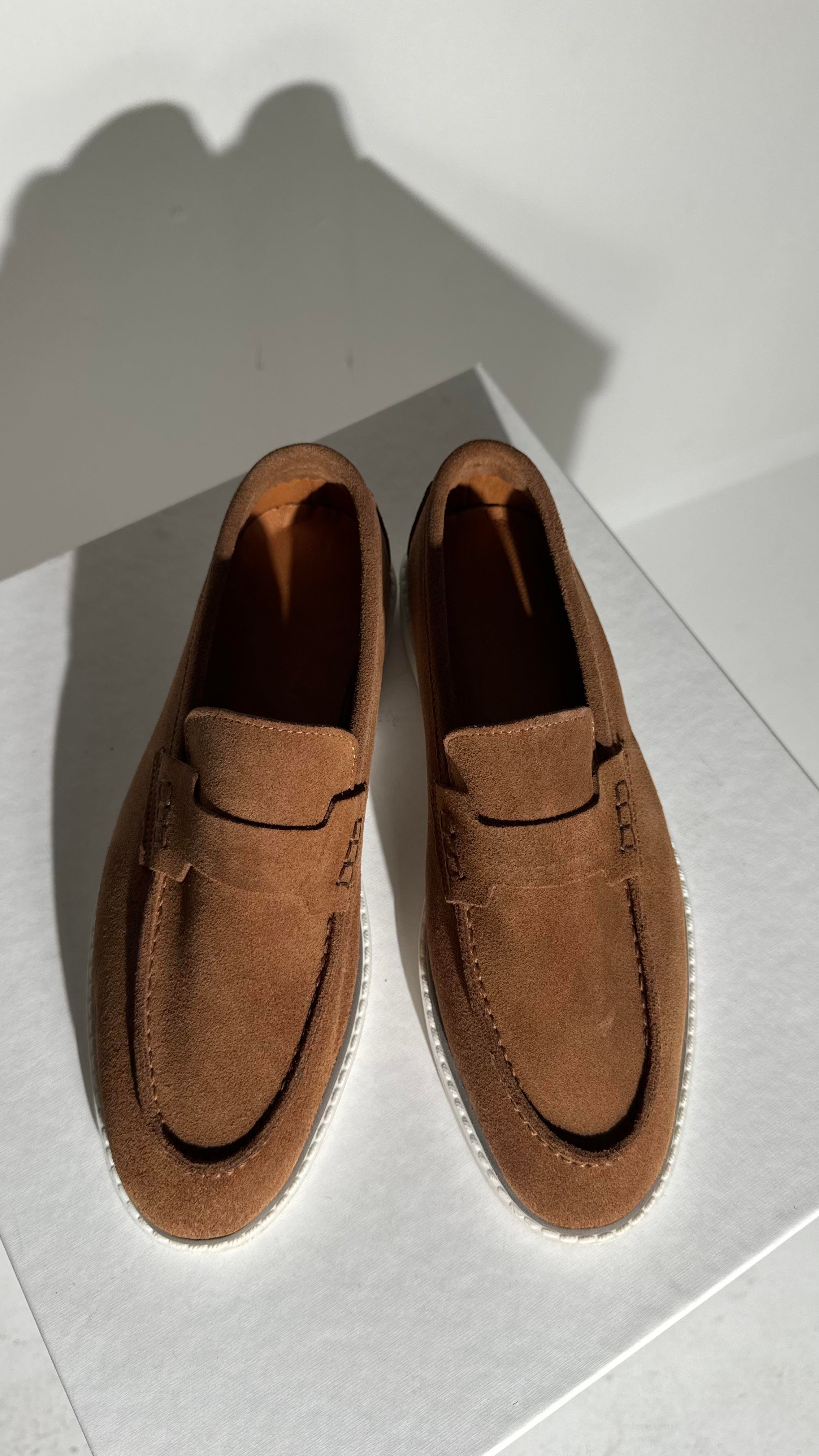 Gigi Taba Hakiki Deri Kadın Casual Babet