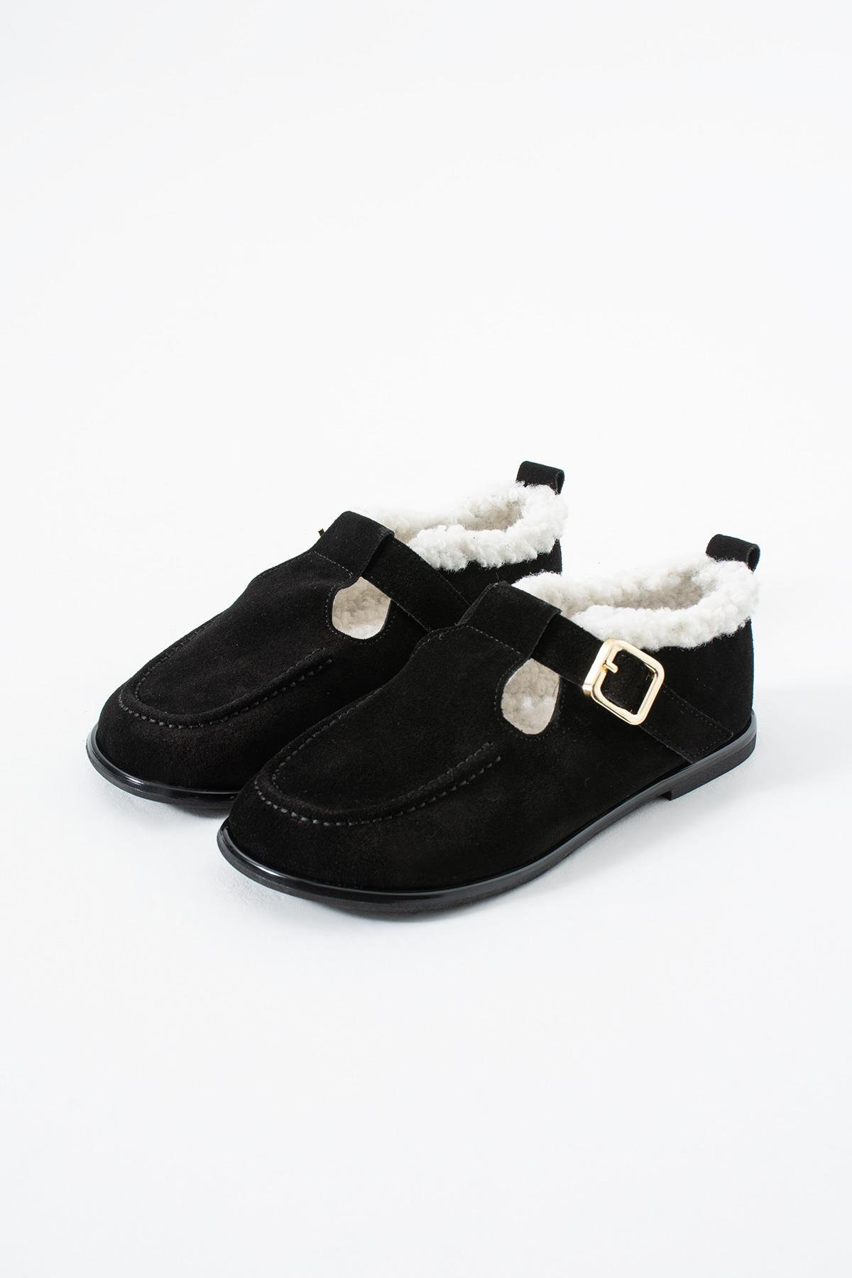 Laven Hakiki Deri Siyah Loafer
