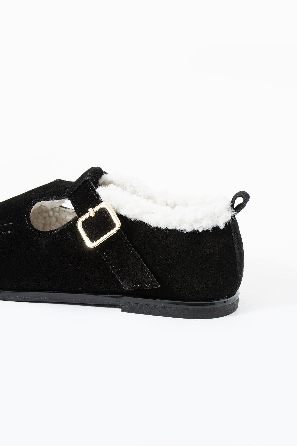 Laven Hakiki Deri Siyah Loafer