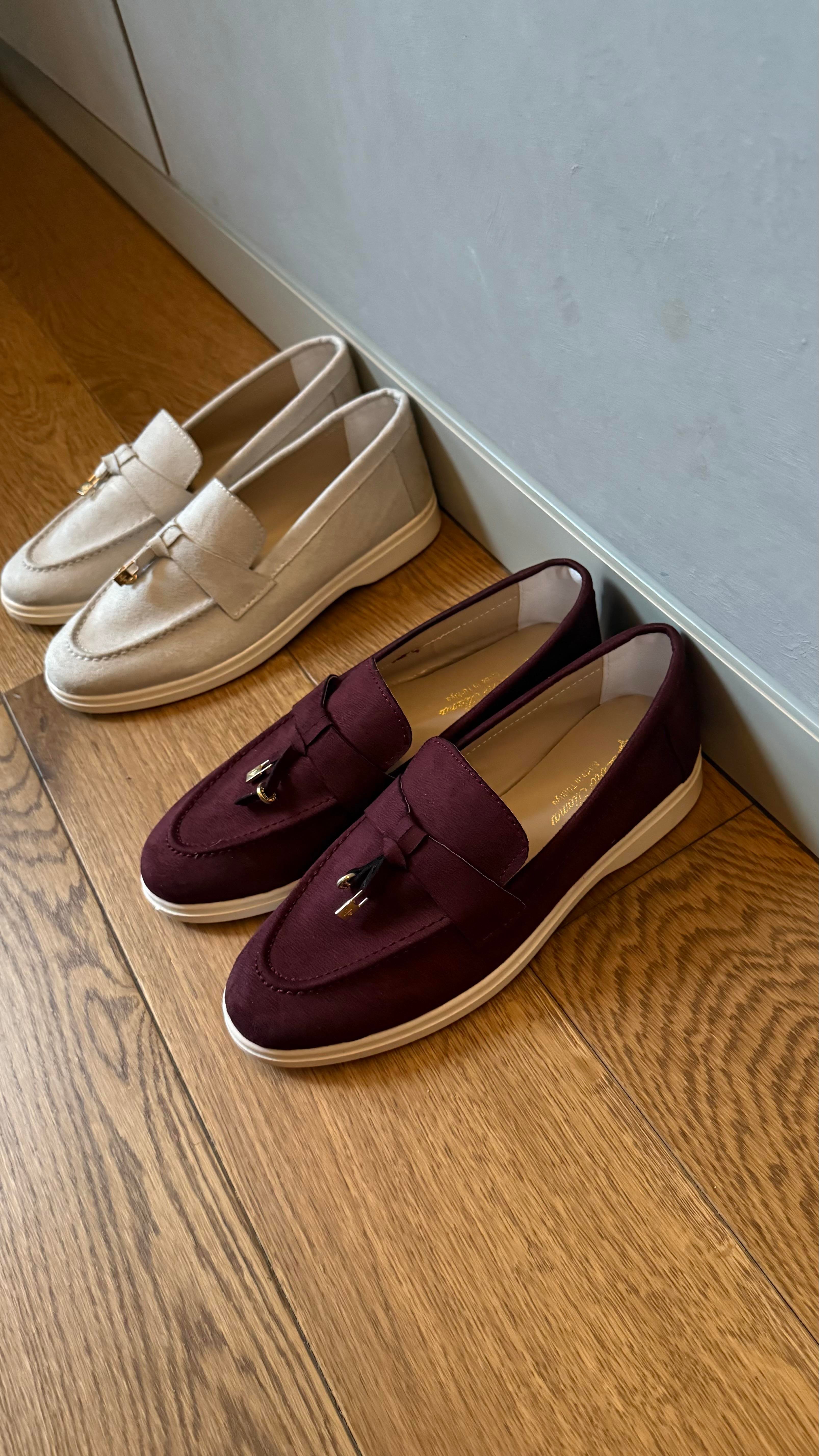Loro Tokalı Bordo Yeni Loafer 